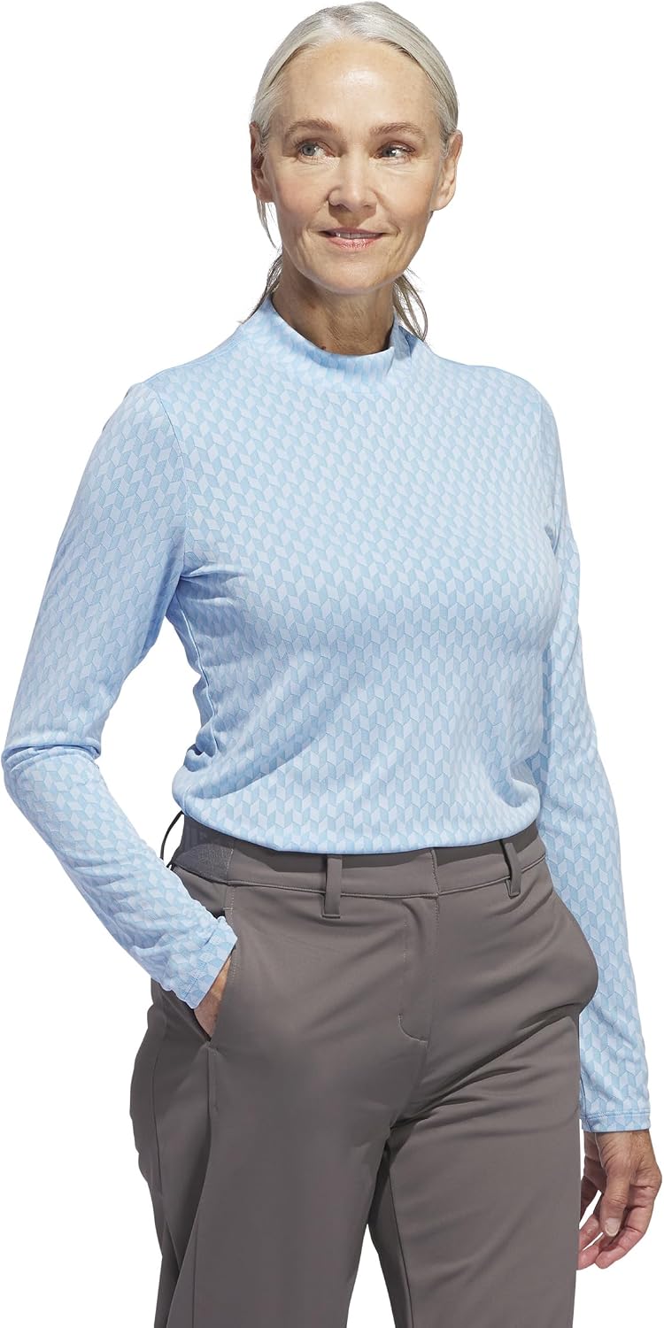 adidas Women's Women's Ultimate365 Tour Heat.rdy Mock Neck Polo Shirt