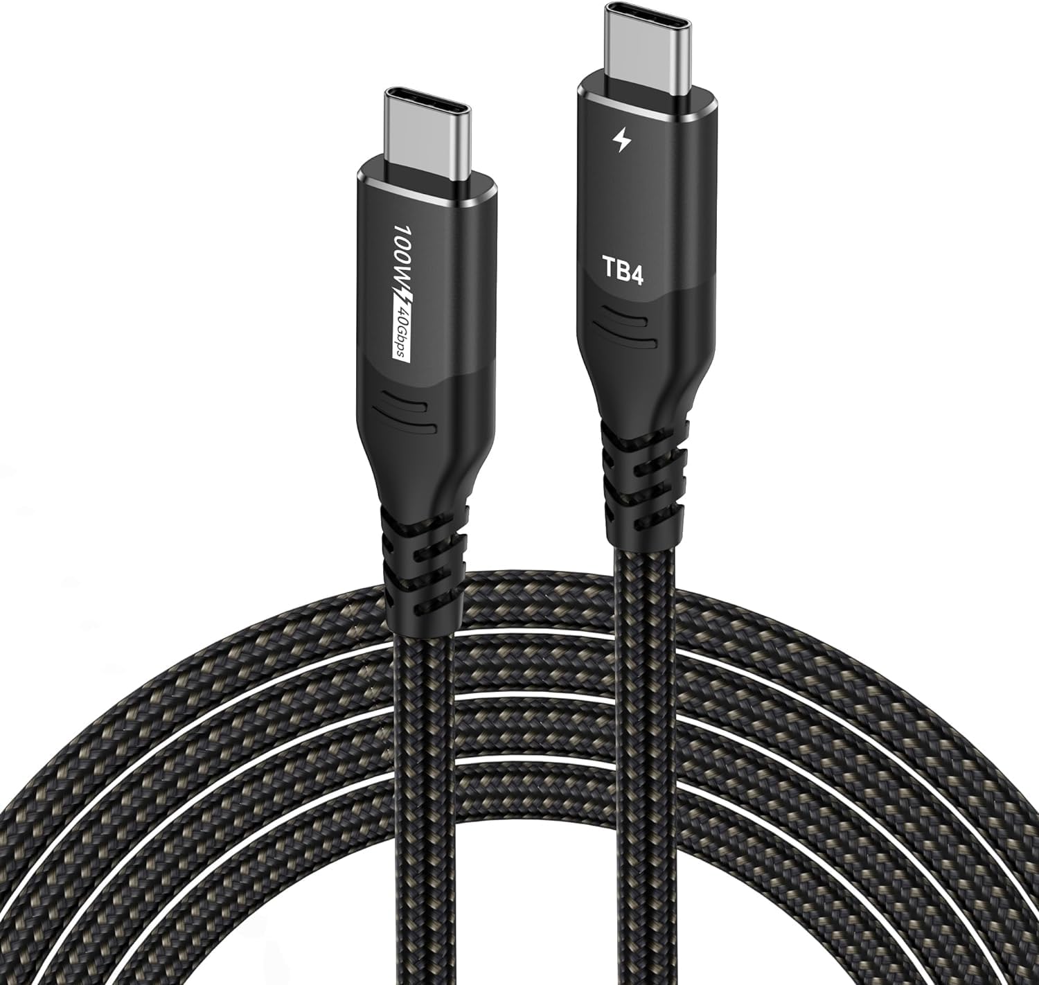 USB C Thunderbolt 4 kabel 40Gbps, szybkie ładowanie 100W kabel danych USB 4, 8K@60Hz kabel USB C na USB C do MacBook, stacji dokującej, PSSD, iPhone 16, laptopa, Android Auto, eGPU, 1,5m