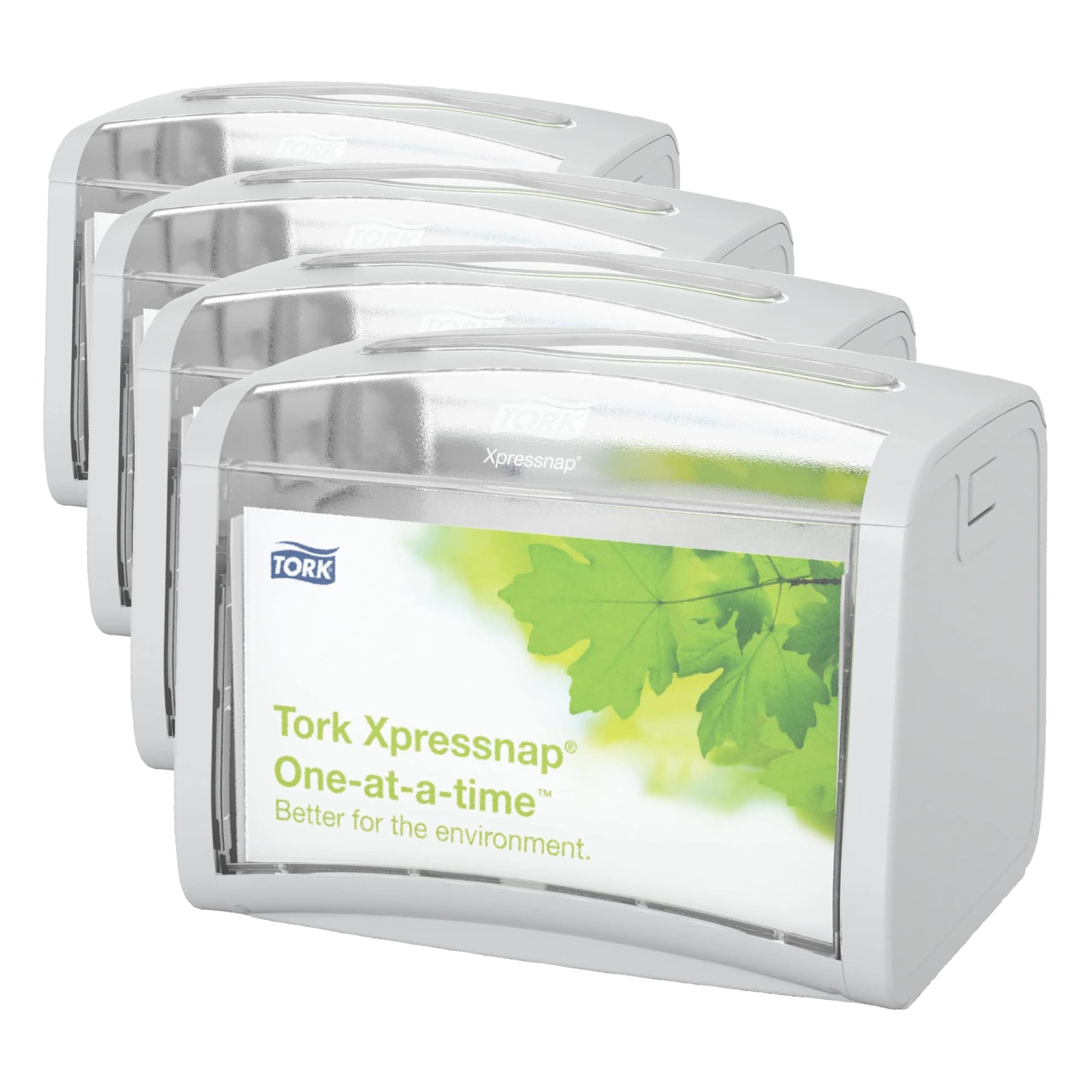 Tork 272613 Xpressnap Tischspender für N4 Spenderservietten/Serviettenspender in Hellgrau (Packung mit 4)