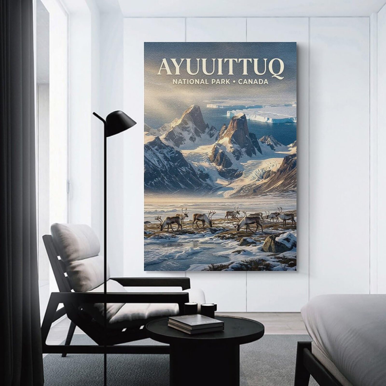Junmoney Unframe-Style-18 Home Decor Wall Art Auyuittuq National Park Canada, 12X18inch(30X45cm), For New Homes, Bedrooms Or Workspaces, Decorative Present For New Homes
