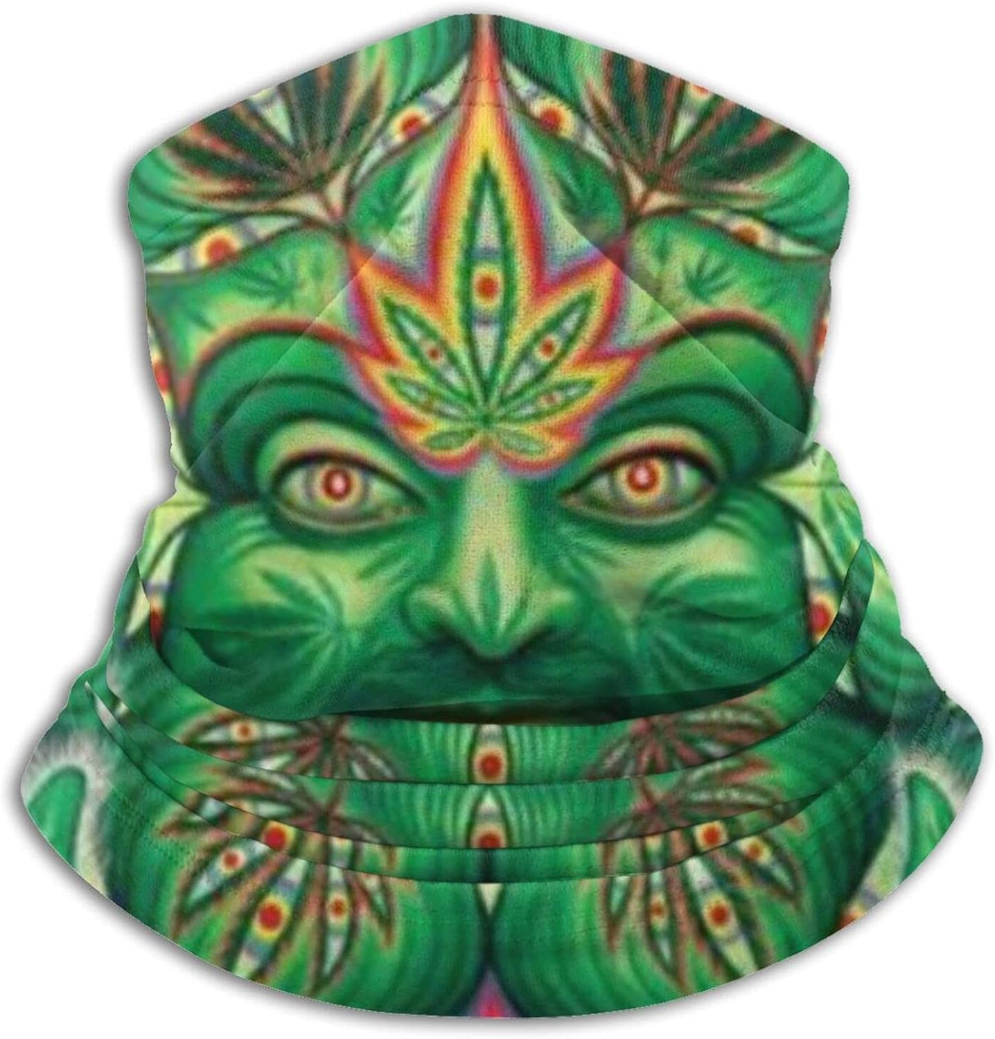 Face Mask Third Eye Marijuana Weed Cannabis Leaf Breathable Mouth Cover
