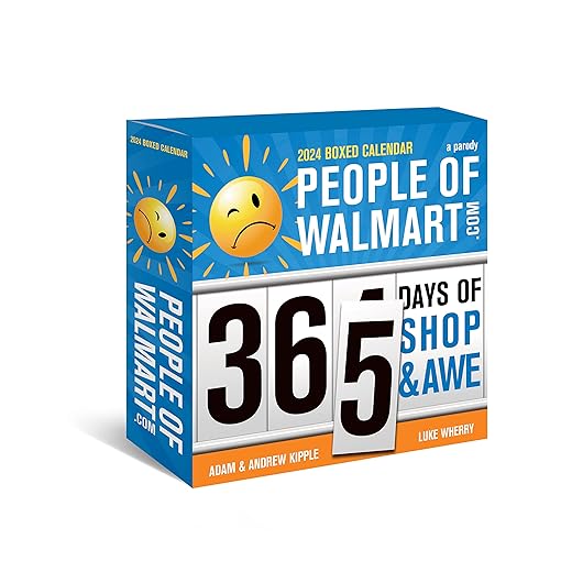 2024 People of Walmart Boxed Calendar: 365 Days of Shop and Awe (Funny Daily Desk Calendar, White Elephant Gag Gift for Adults)