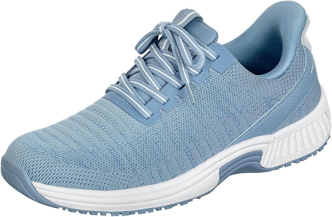 Orthofeet Women's Orthopedic Blue Knit Kita HandsFree