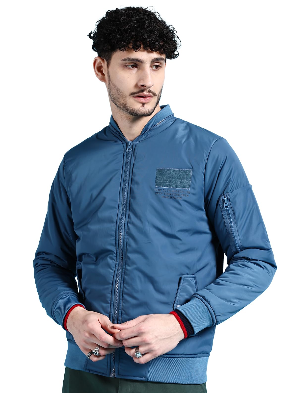 the indian garage co Men's Cotton Standard Length Bomber Jacket-picture-24