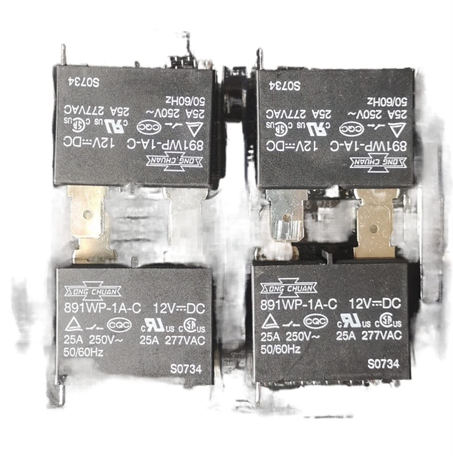 Relais 891WP-1A-C 12VDC à forte capacité 25A pour commutation stable de puissance