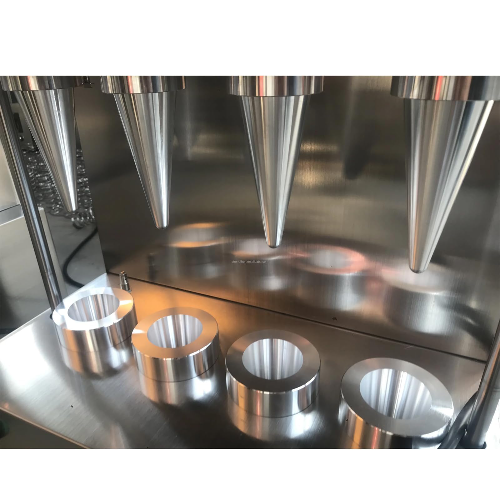 Pizzaiolo Commerciale, Formatore di Coni per Pizza in Acciaio Inox, con 4 Piastre Riscaldanti Antiaderenti, Controllo Indipendente della Temperatura, per Panifici, Pizzerie, Ristoranti
