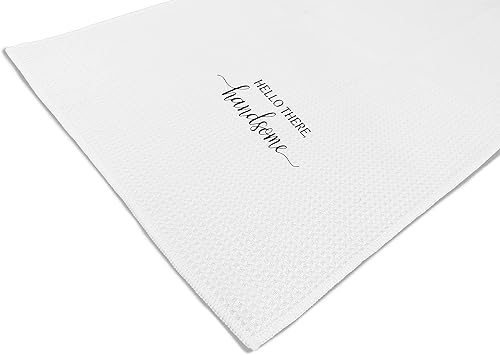 Miniatura 5 de Voatok Good Morning Gorgeous Hello There Handsome - Juego de 2 toallas decorativas para parejas, regalos para marido, esposa, recién casados