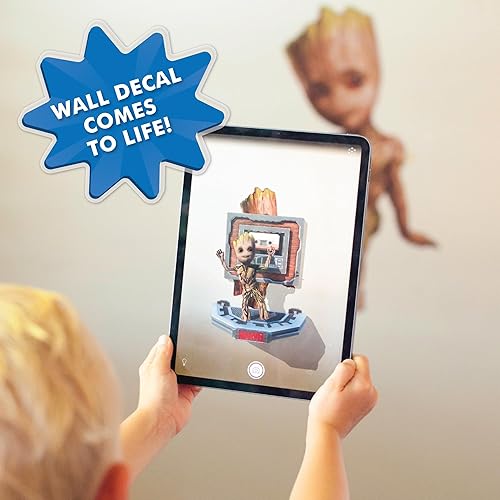 Miniatura 4 de Wall Palz Marvel Guardians of The Galaxy Baby Groot Wall Decal - Groot Wall Stickers with 3D Augmented Reality Interaction - 21" Groot Stickers -