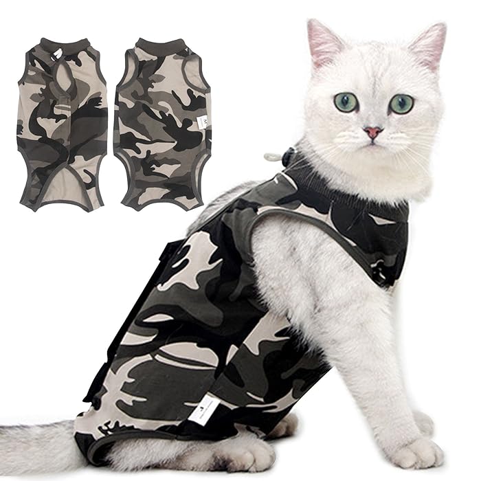 Buy Coppthinktu Cat Surgery Recovery Suit for Abdominal Wounds or Skin