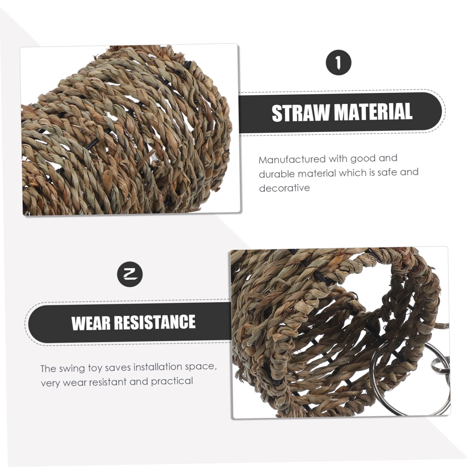 HOLIDYOYO 1Set Suspending Bird Swing Wear Resistant Household Parrot Accessory for Pets Fun and Creative Design for Enriching Home Decor and Creating Joyful Atmosphere