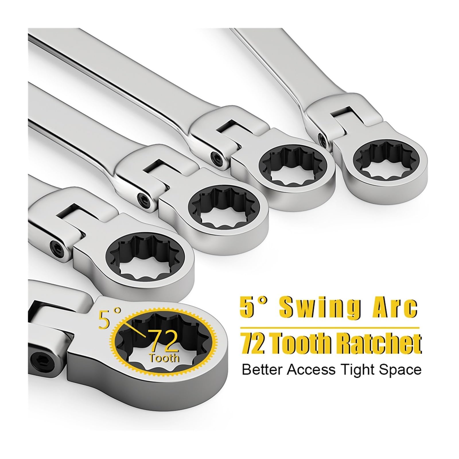 Klucze dynamometryczne Zestaw kluczy grzechotkowych, zestaw płasko-oczkowych, narzędzia ręczne nasadowych z grzechotką Telescopic Ratchet(12pcs)