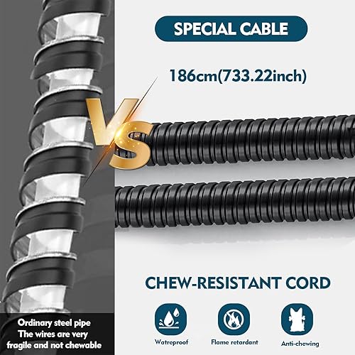 Miniatura 4 de Recipiente de agua con calefacción para perros y gatos, cuenco con calefacción para perros al aire libre proporciona agua potable y comida en