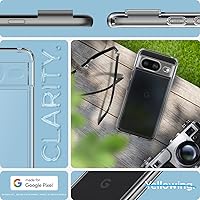 Vista 2 de Spigen Funda para Pixel 8, ultra híbrida [antiamarilleo] [sin anillo magnético] - transparente