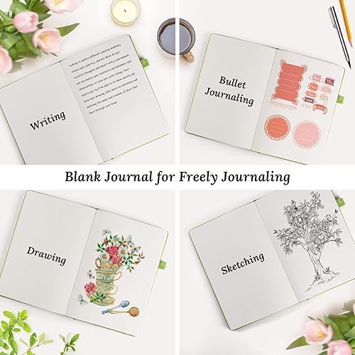 Miniatura 10 de Cuaderno de puntos, paquete de 7 cuadernos de cuero para mujeres y hombres, cuadernos a granel para estudiantes, oficina, diario, escritura, dibujo,