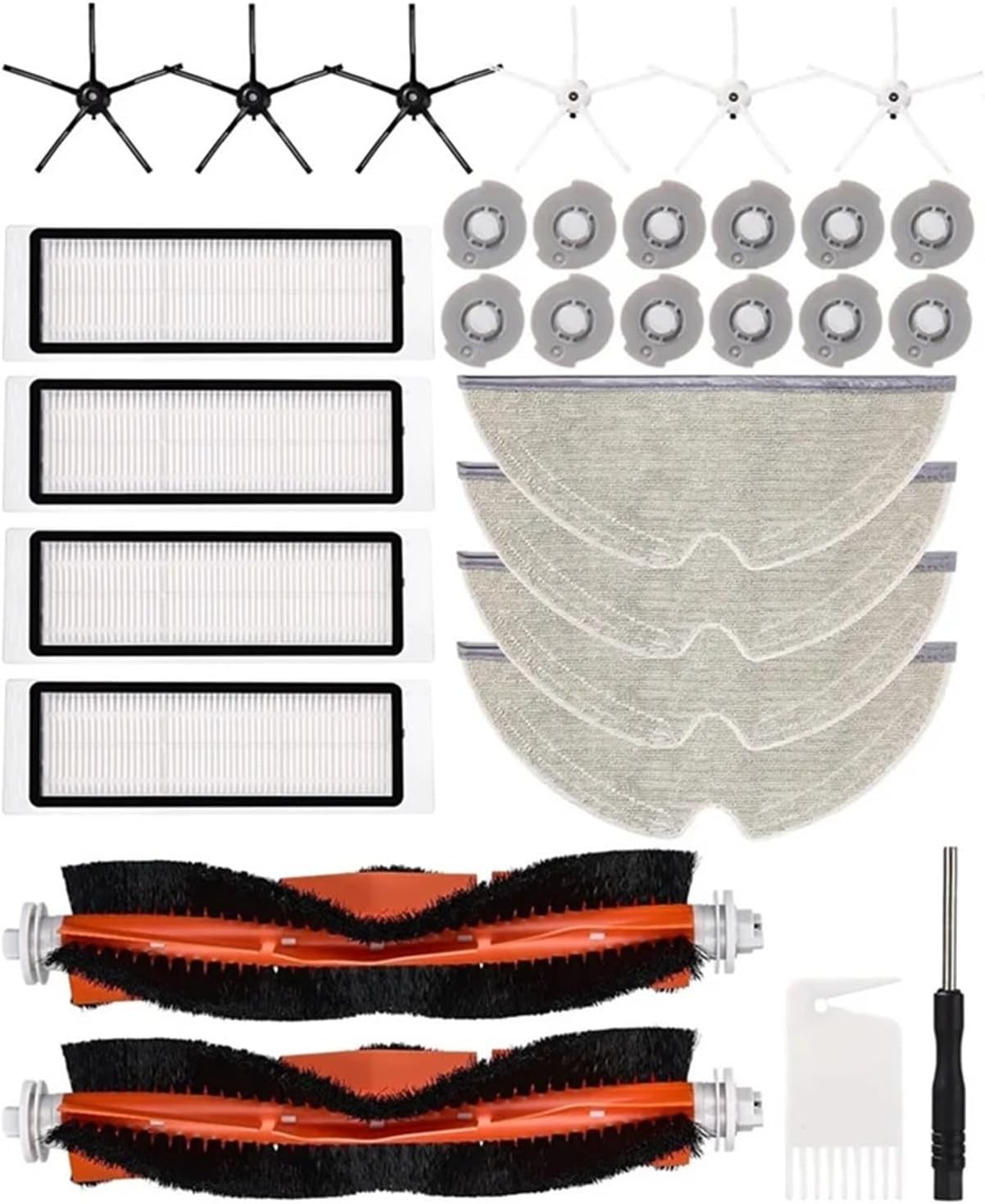 mop pads, Compatible For Xiaomi Roborock S5 Max S6 Pure S6 Maxv Vacuum Cleaner Spare Parts Main Side Brush HEPA Filter Mop Cloth Accessories,for cleaner accessory