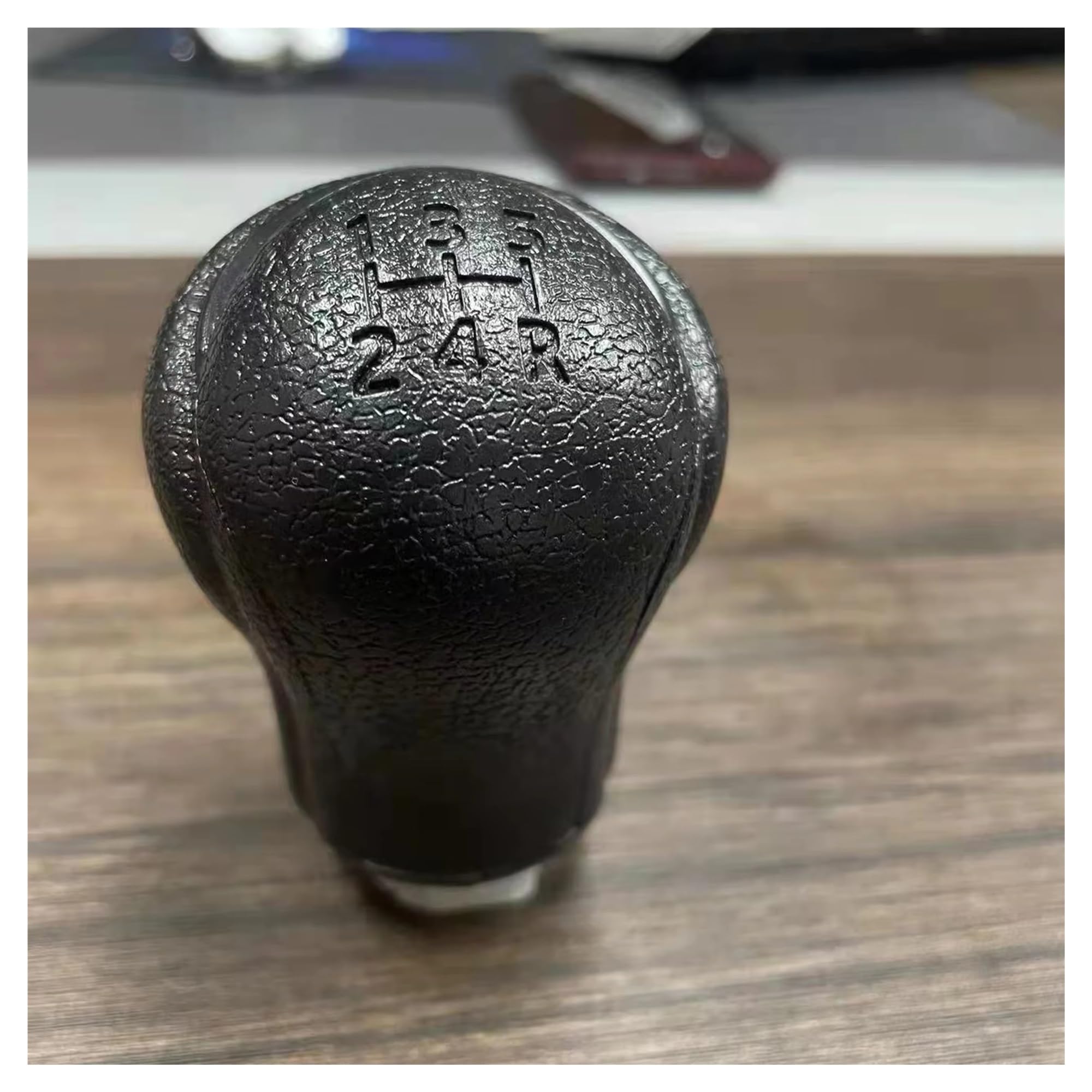 WYLWSHA Shift Gear Knob Cover for Toyota for Hilux for Revo Car Plastic Gear Shift Knob Lever Handball Manual 5 6 Speed Black(5 Speed)