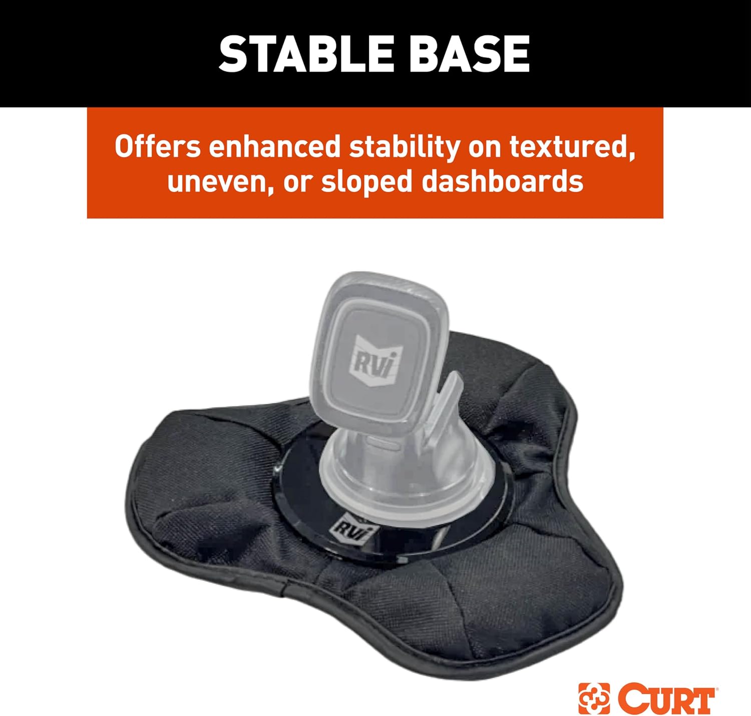 CURT 52213 RVibrake Bean Bag Dash Mount for Command Center Tablet