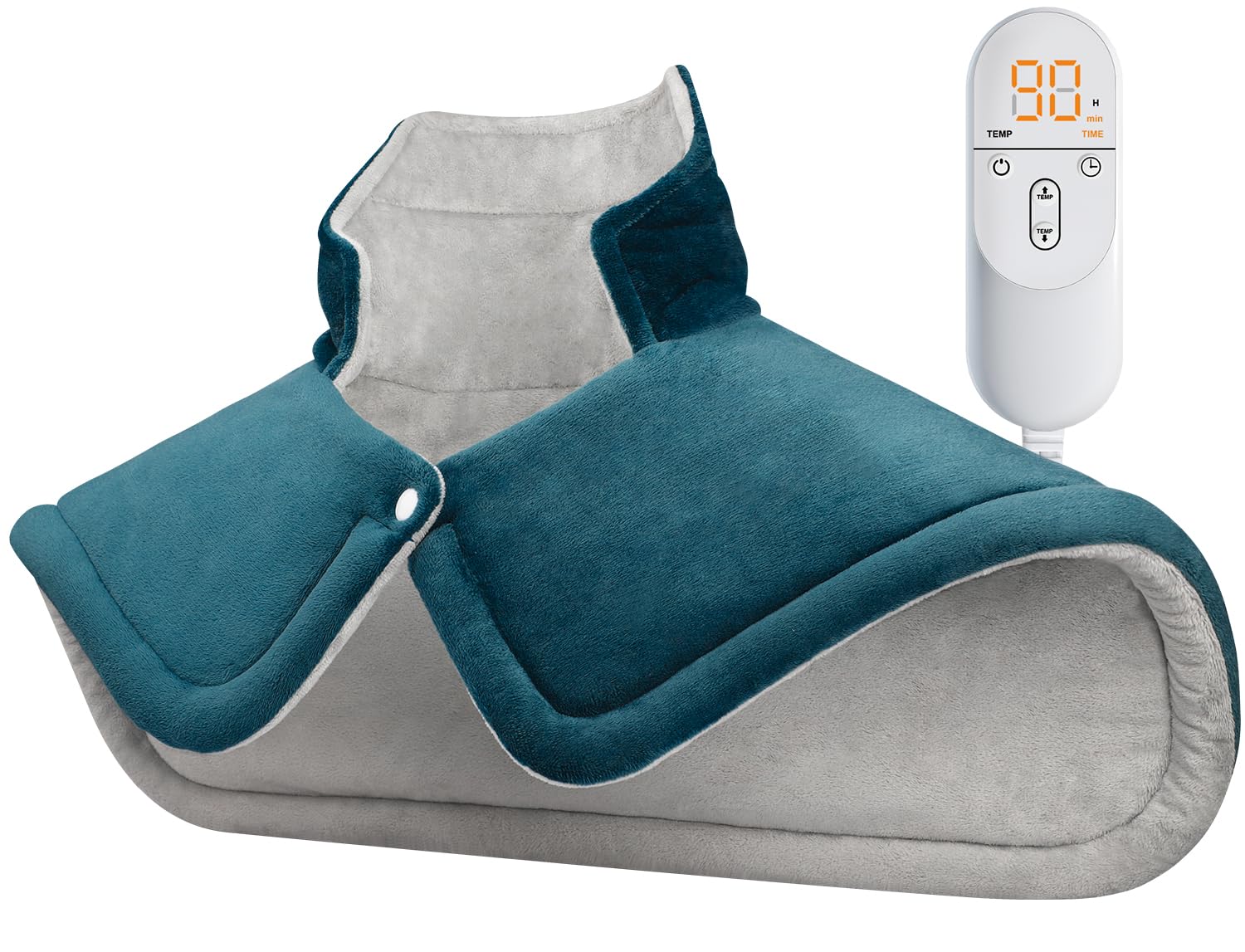 Heating Pad for Neck Shoulders Back Pain Relief, Christmas Gifts for Mon Dad, Heated Pad Neck Wrap Warmer for Elderly, White Elephant Gifts & Stocking Stuffers & Secret Santa Gifts for Women Men