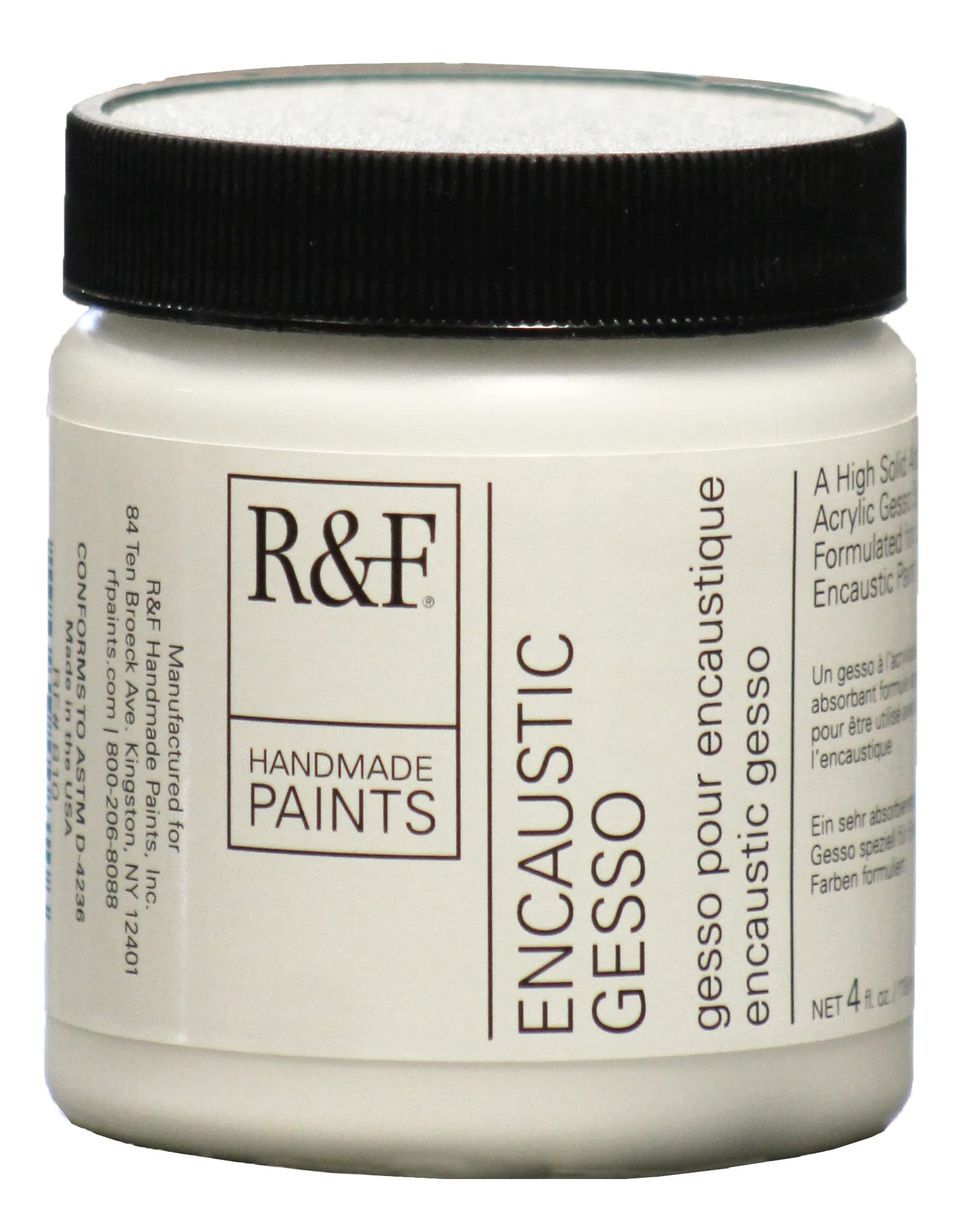 R&F Handmade Paints Encaustic Gesso, 4-Ounce