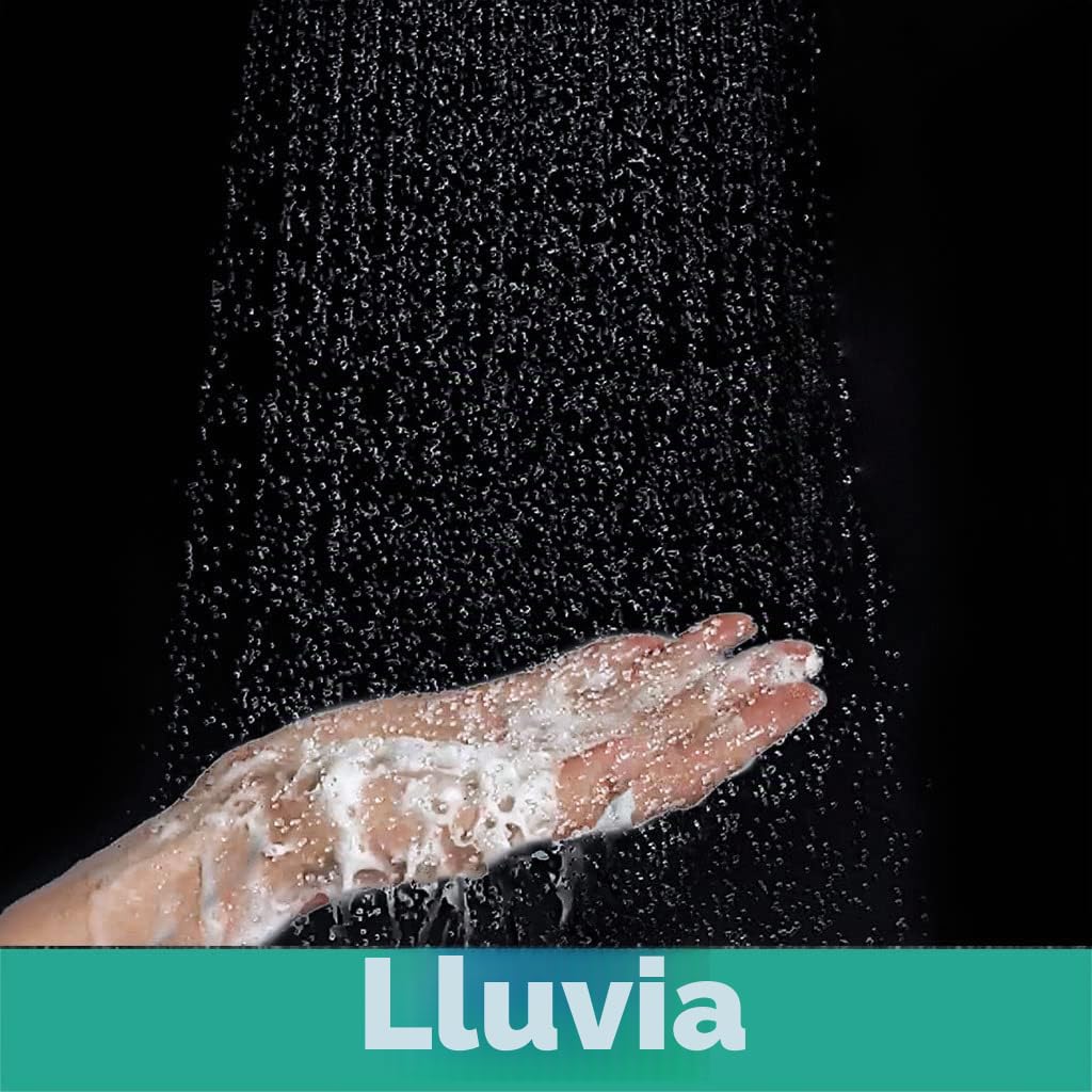 hansgrohe Crometta - ducha de mano ahorro de agua 9 l/min (EcoSmart), alcachofa de ducha con 2 tipos de chorro, cabezal de ducha redondo (⌀ 100 mm), con sistema antical, blanco/cromo, 26332400