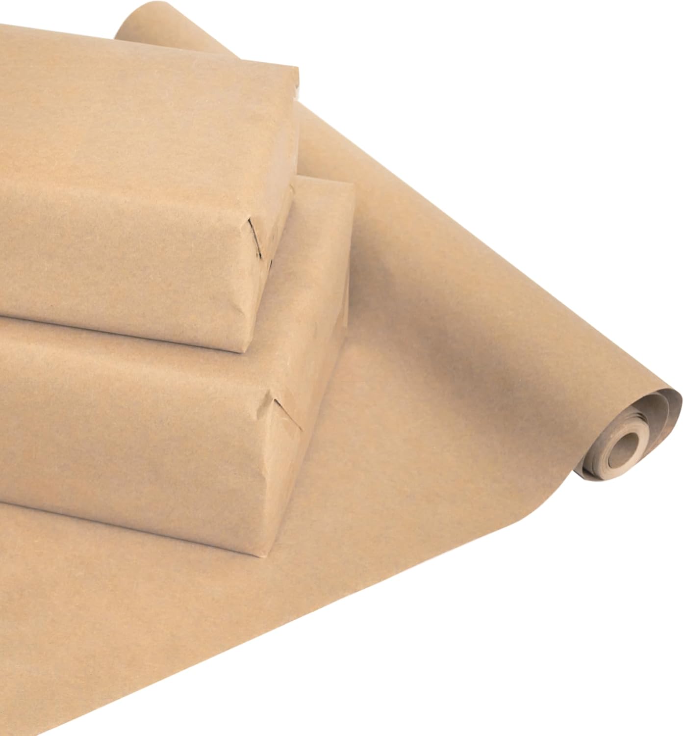 UK Greetings 10m Brown Kraft Paper Roll - For Gift Wrapping, Arts & Crafts & Parcel Packing