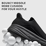 Sosenfer Glisser sur les chaussures respirantes homme avec sans lacets Sneakers Confortable Casual Sports Shoes Lightweight Gym Chaussures de marche pour hommes