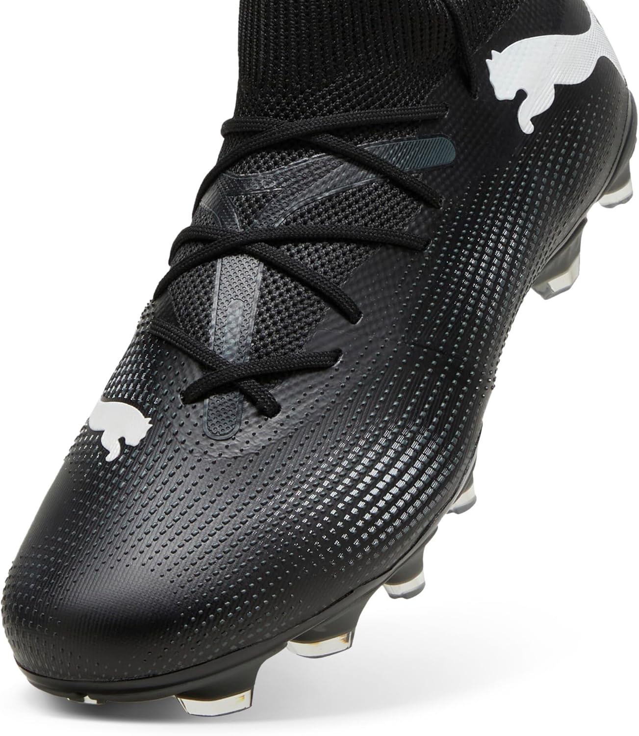 PUMA Future Match FG/AG Soccer Football Game Boots Men's Shoes Black White, US Footwear Size System, Adult, Men, Numeric, Medium, 9