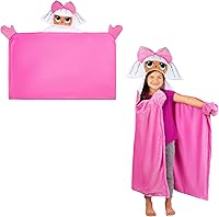 Vista 1 de Franco Ropa de cama para niños, manta con capucha súper suave y acogedora, 30 x 50 pulgadas, LOL Surprise