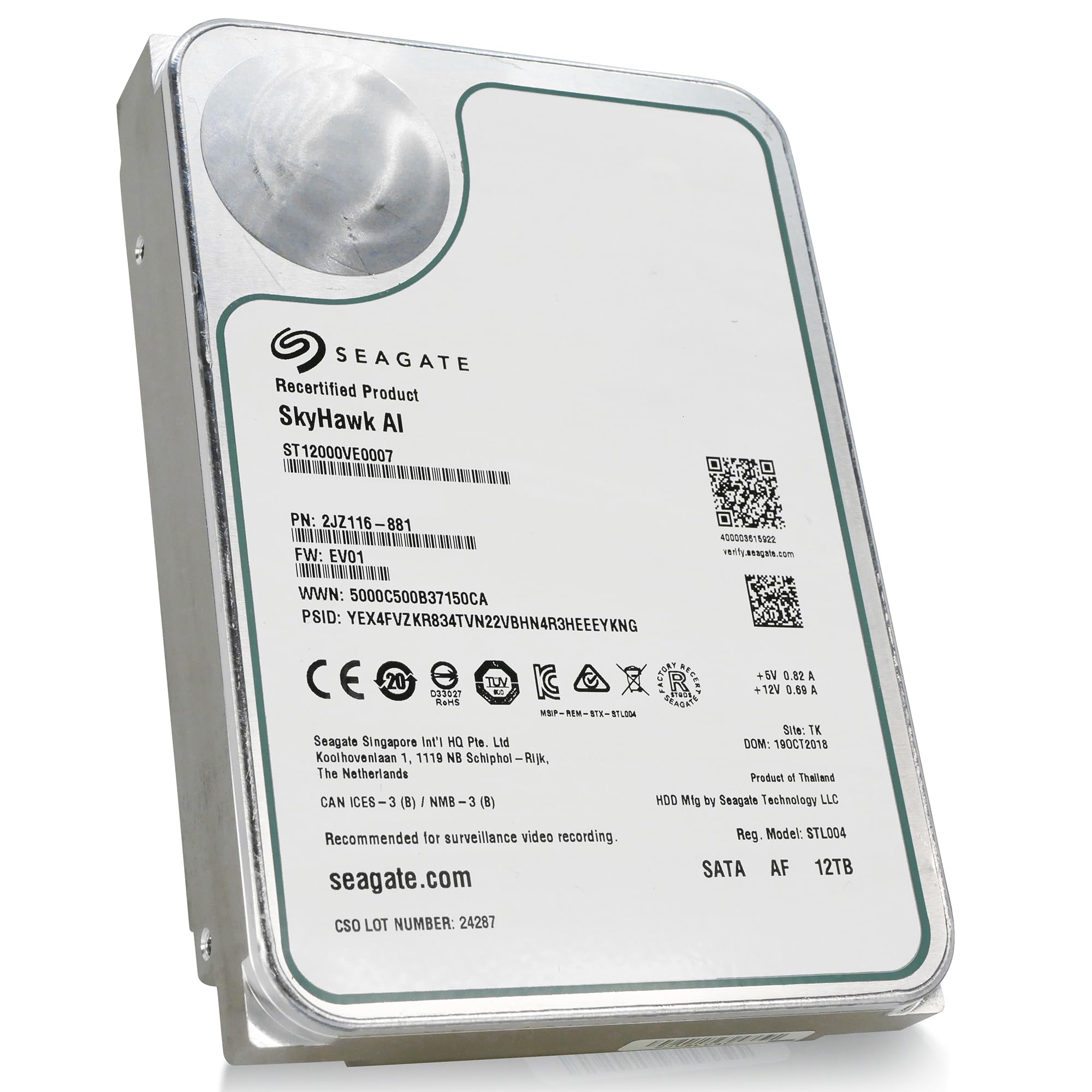 [新品] Seagate SkyHawk 12TB SATA HDD 81ZYkpnluaL._AC_SY200_QL15_.jpg