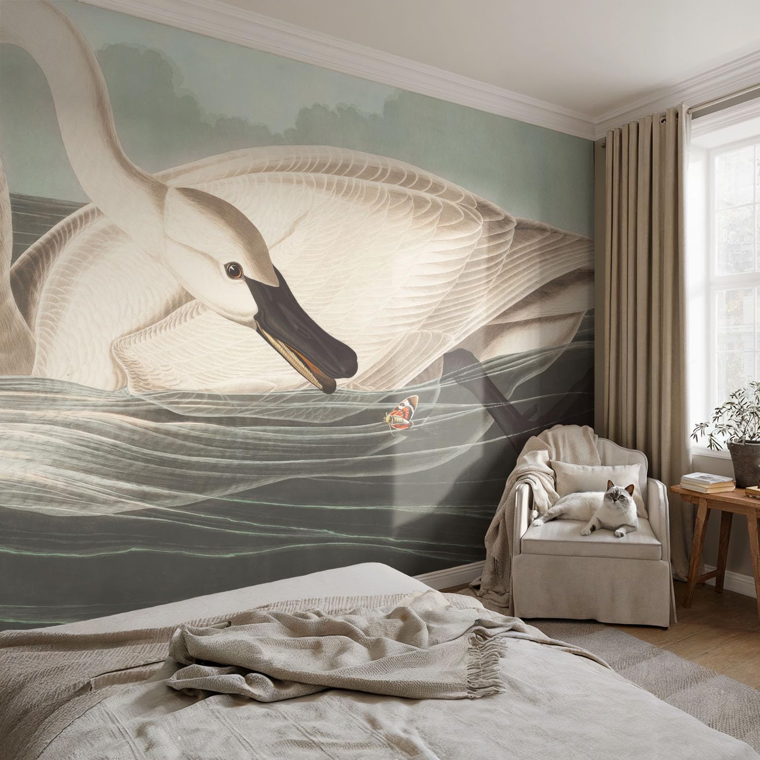 Papel Pintado Textil 416x254 cm Armonía de la naturaleza