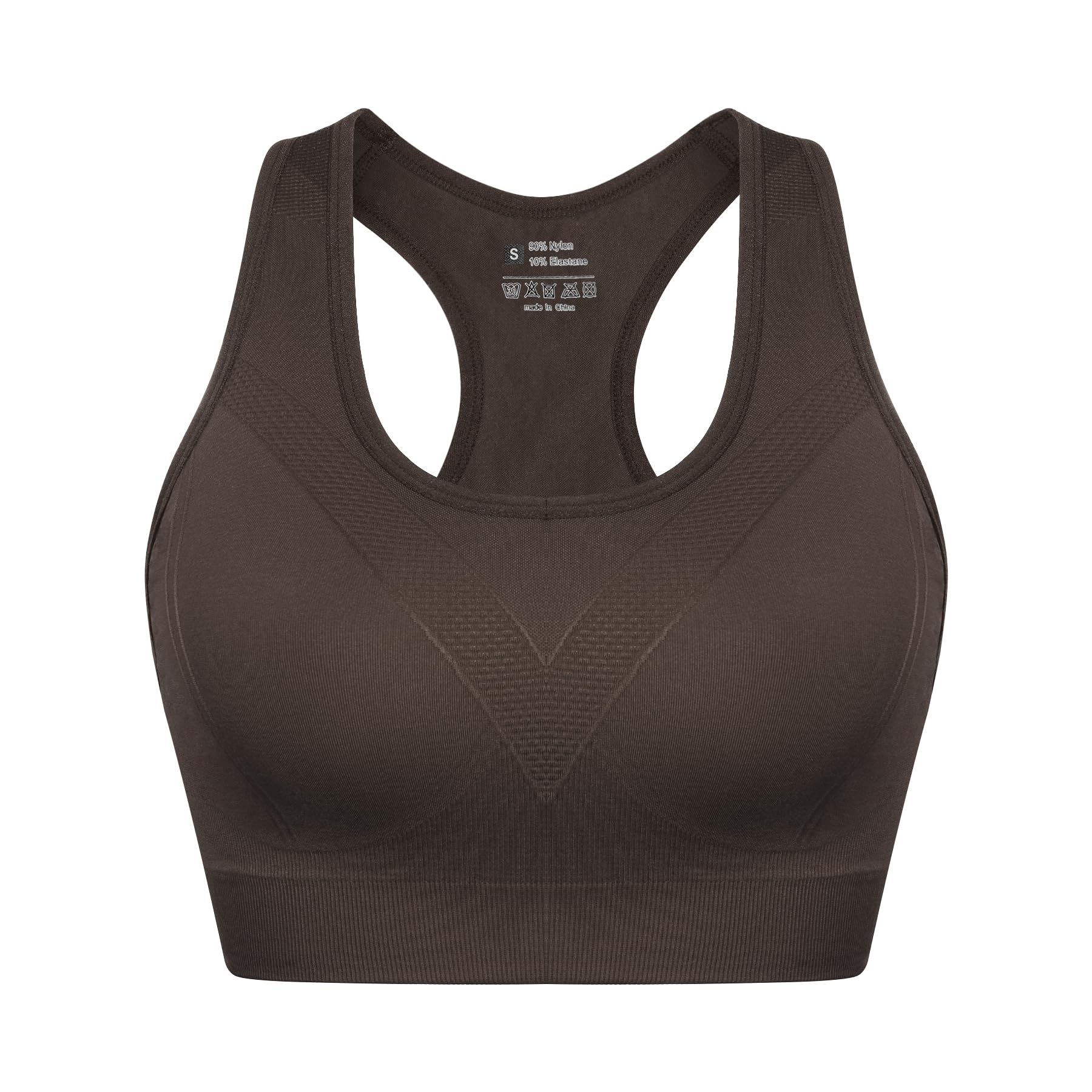 Sykooria Donna Reggiseno Sportivo Reggiseno da Allenamento Senza Ferretto Top Fitness Donna Palestra Imbottito per Ginnastica Yoga S-XXL