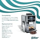 Sillar – Zamienny filtr wody do ekspresów do kawy | kompatybilny z Krups F088 NIRF700 Pro Aqua, Nivona i Melitta | wkład z węglem aktywnym, 8 sztuk | Wydłuża żywotność urządzenia
