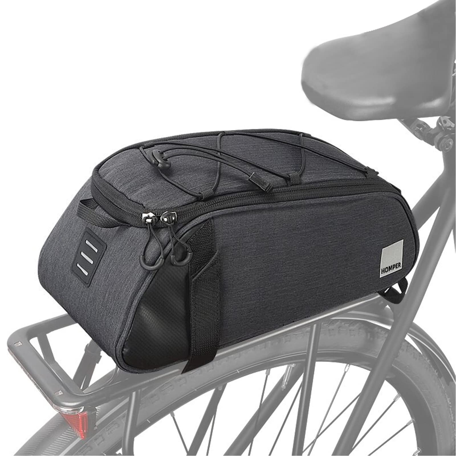Sacoche Vélo 25 L Mirweon – Résistante Déchirures, Poche Latérale 28x32 Cm | Pour Porte-bagages Arrière