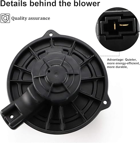 Miniatura 6 de Youxmoto 700229 Conjunto de motor de ventilador HVAC con jaula de ventilador para Hyundai Genesis Coupe 2010-2013, apto para Kia Borrego 2009, apto