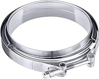 Vista 11 de EVIL ENERGY Abrazadera de banda en V de 2.25 pulgadas con brida macho hembra de acero inoxidable 2 piezas