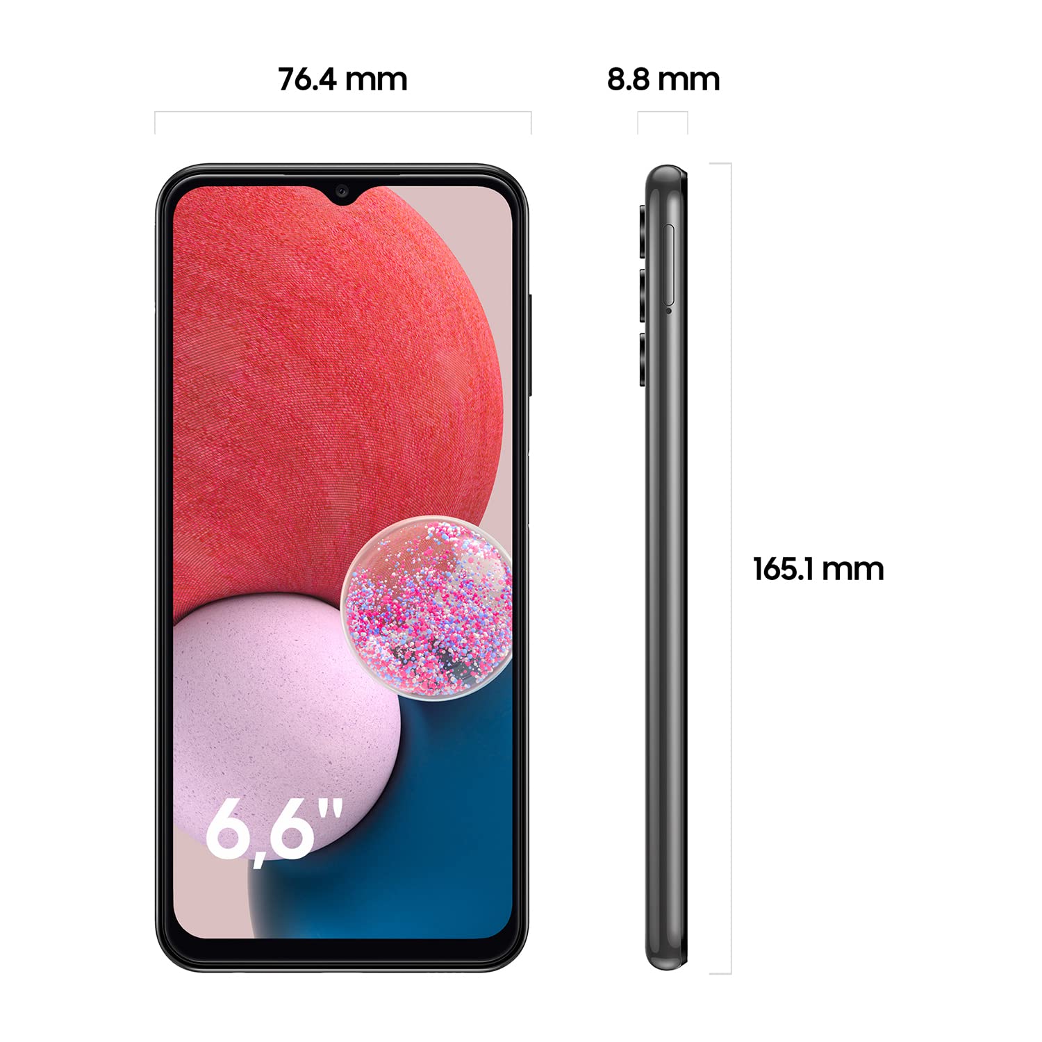 Samsung Galaxy A13 (128 GB) Negro – Teléfono móvil libre, Smartphone Android de 4 GB RAM, con pantalla de 6,6'' y batería de 5000 mAh - Chipset 2021 (Versión ES) — view 2