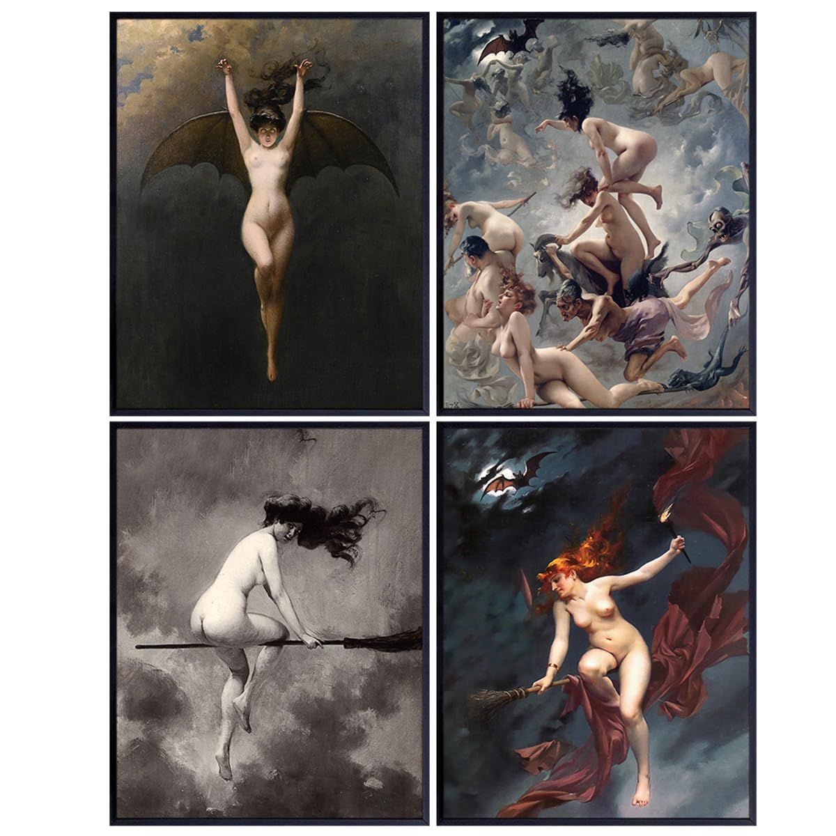 Yellowbird 4-Print Witch and Coven Set
