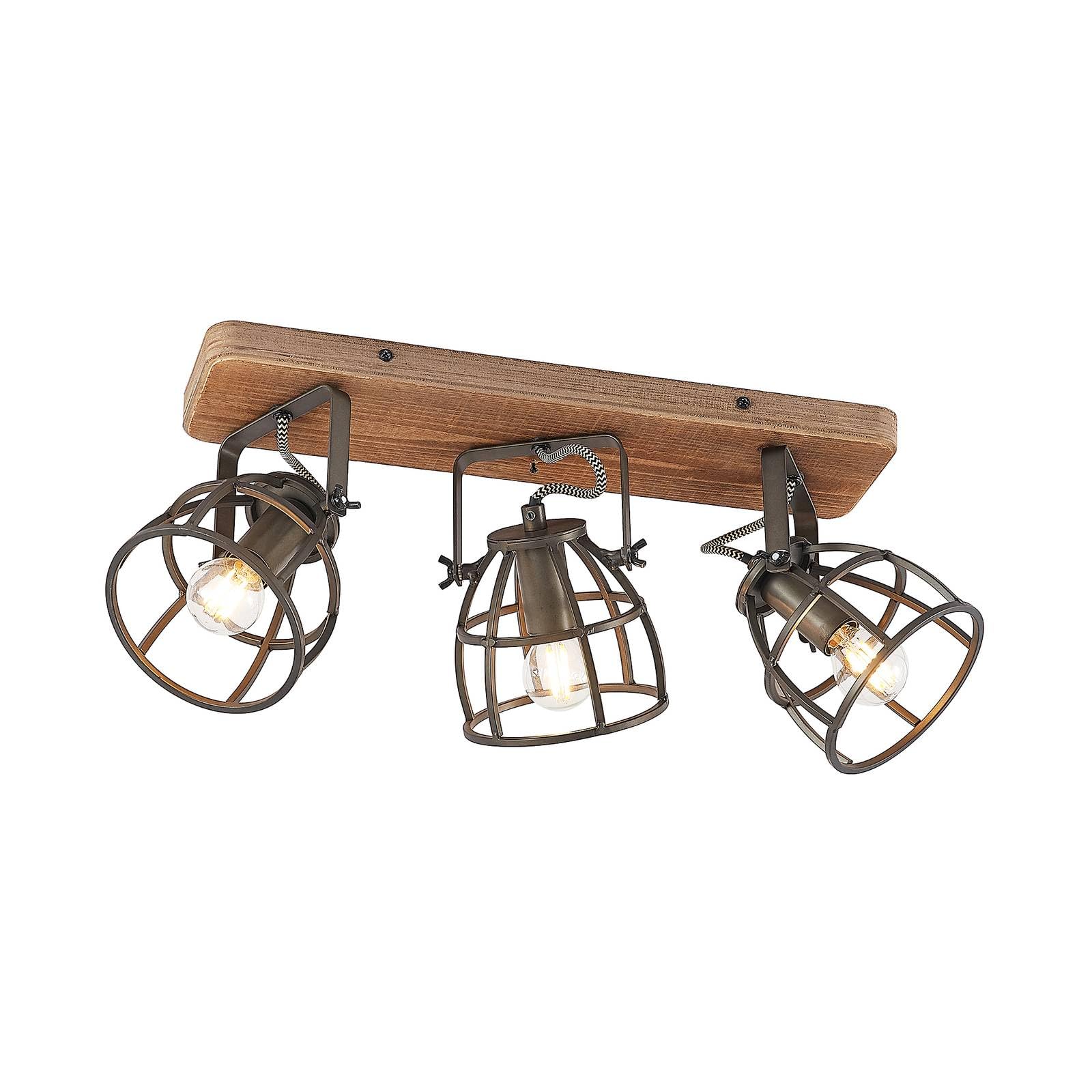 Lindby Ceiling Light Rubinjo Dimmable (Vintage, Antique) In Black Made Of Metal For E.g. Living Room & Dining (3 Light Sources GU10) From Floodlight Spotlight - View #10