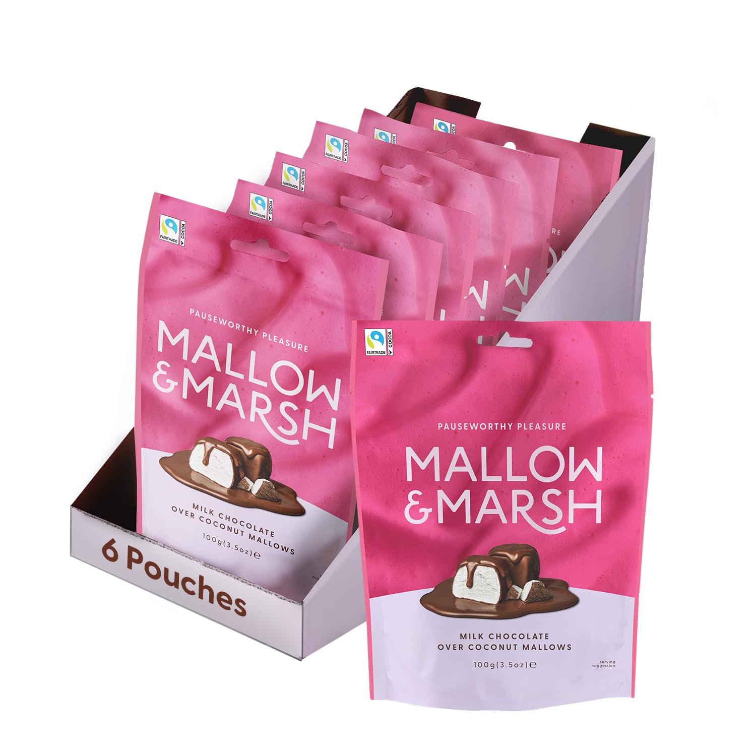 Sponsored Ad – Mallow & Marsh Milk Chocolate over Coconut Marshmallow Sharing Pouch (6 x 100g)