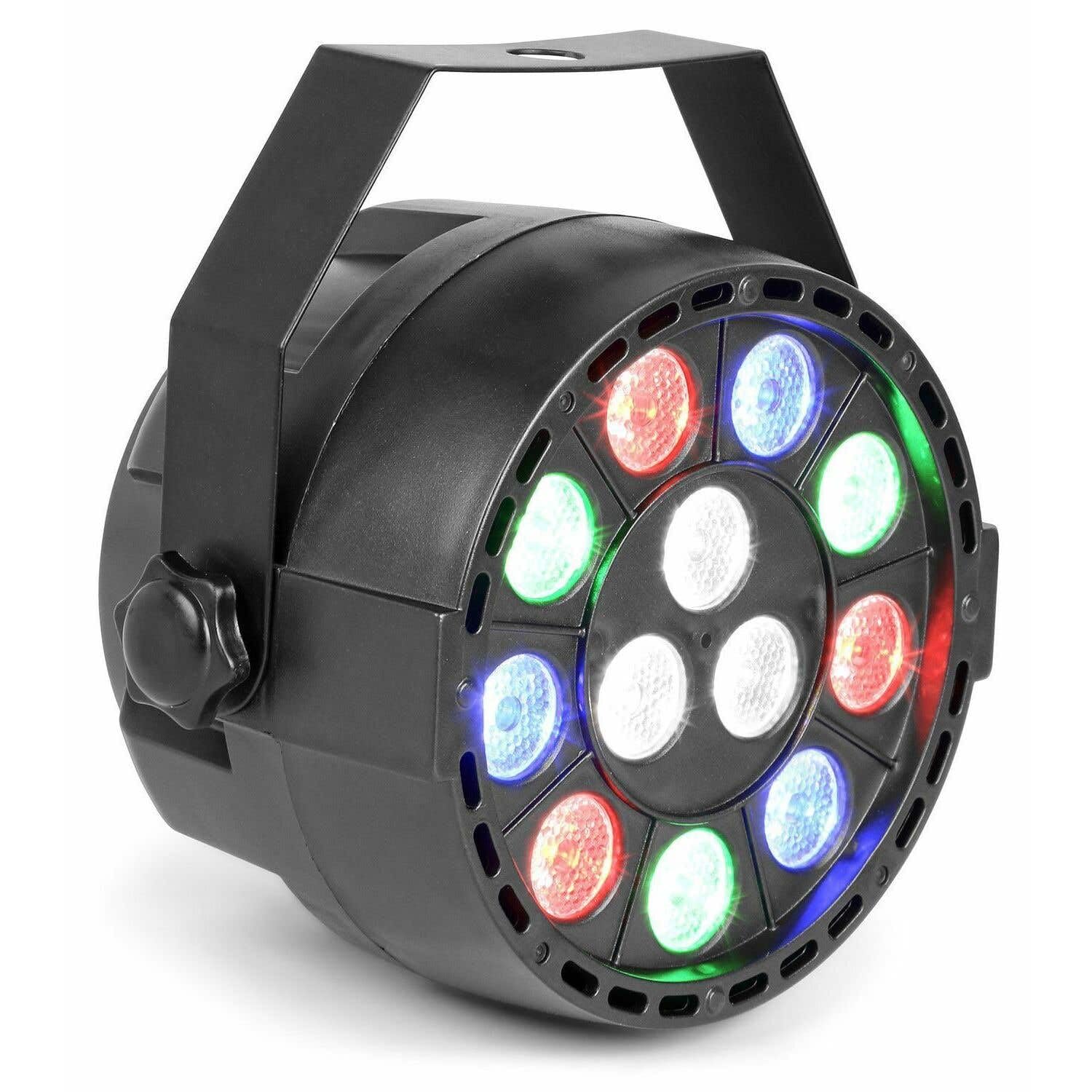 MAX Party Riflettore PAR12x1W LED RGBW 15 W DMX/Standalone/Sound 7 Canali