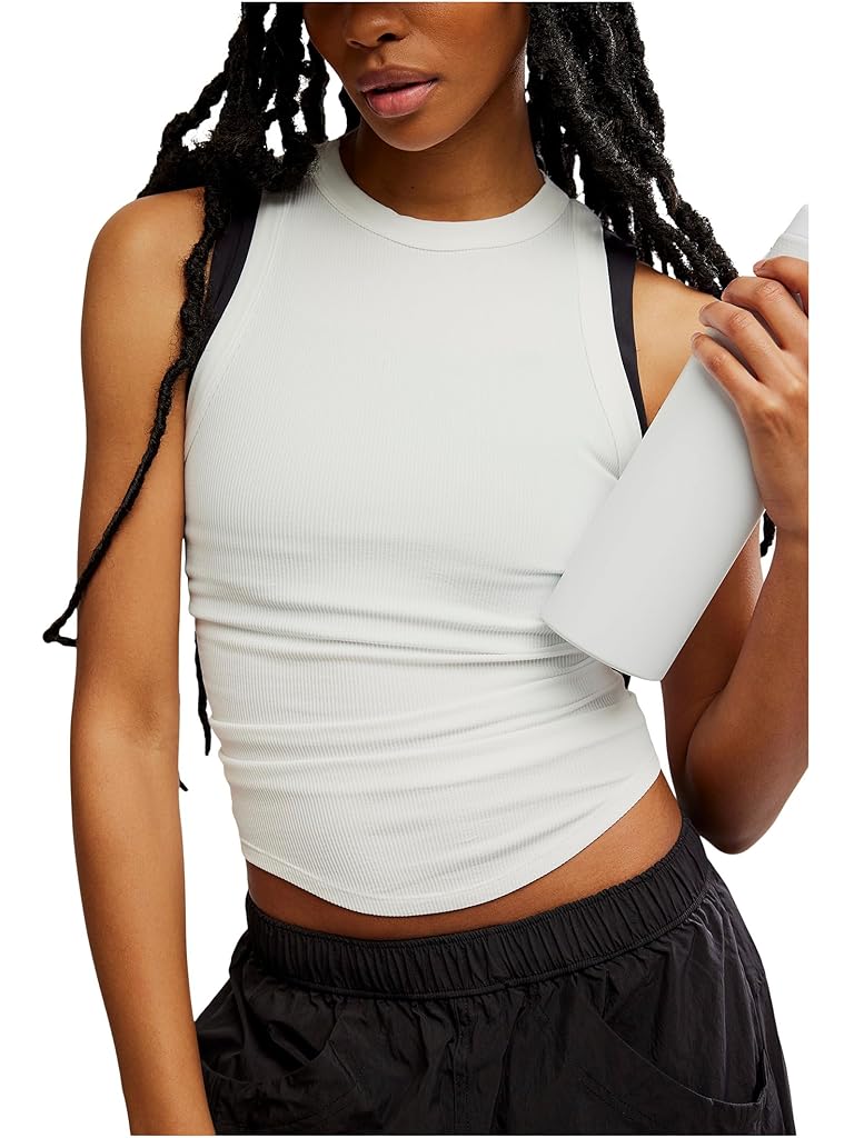 White Free People Dynamite Tank