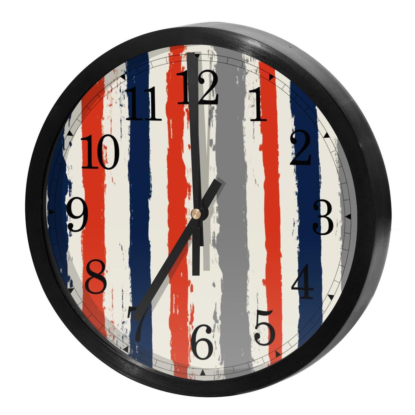 Horloge murale silencieuse à quartz sans tic-tac ronde à piles