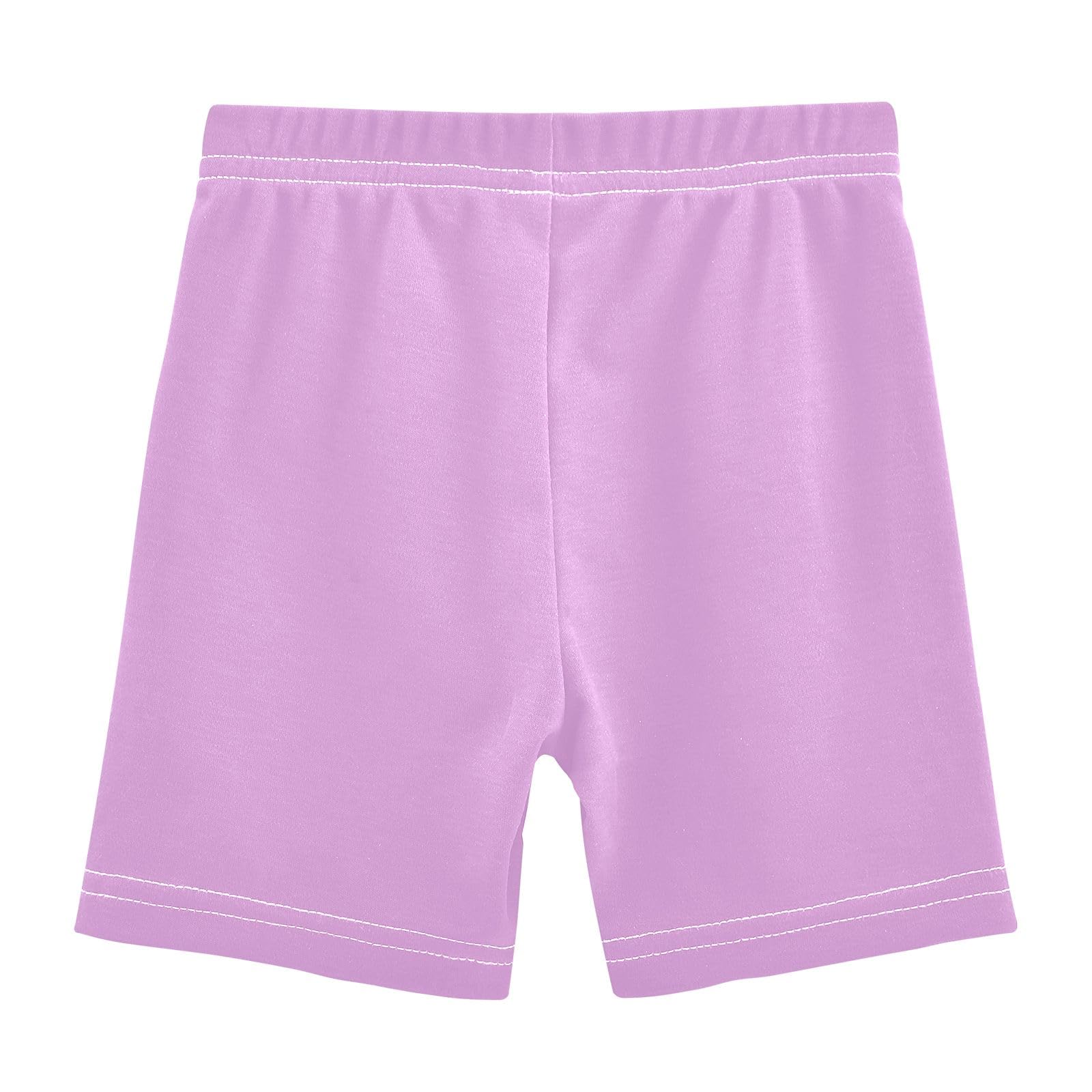 CHIFIGNO Medium Lavender Magenta Cartwheel Shorts for Girls Bike Shorts Cotton Under Dress Dance Short 5T