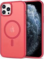 Vista 270 de Anuck - Funda magnética para iPhone 11 compatible con MagSafe, carcasa trasera mate translúcida dura, borde de TPU, delgada, resistente a impactos
