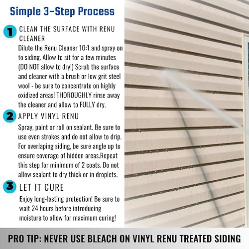 Miniatura 2 de El restaurador de color Renu de vinilo prémium restaura el color original y la belleza al vinilo, aluminio, las tablas Hardie funcionan muy bien en