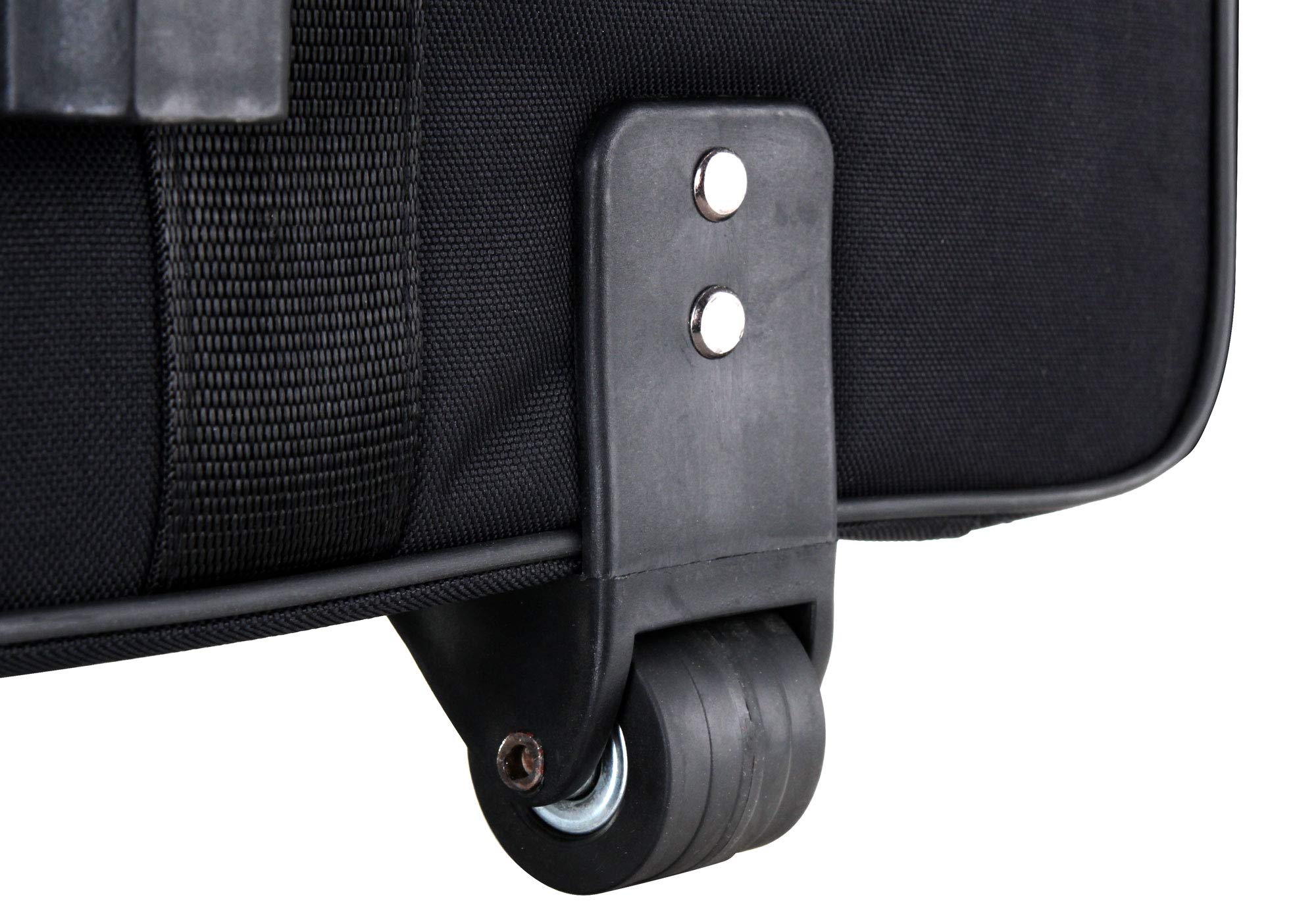 Alpenklang Trolley/Valigia Per Fisarmonica 96 Bassi (trolley per fisarmonica, nucleo in legno, imbottitura in peluche, 53 x 50 x 30 cm, materiale esterno rigido idrorepellente) nero