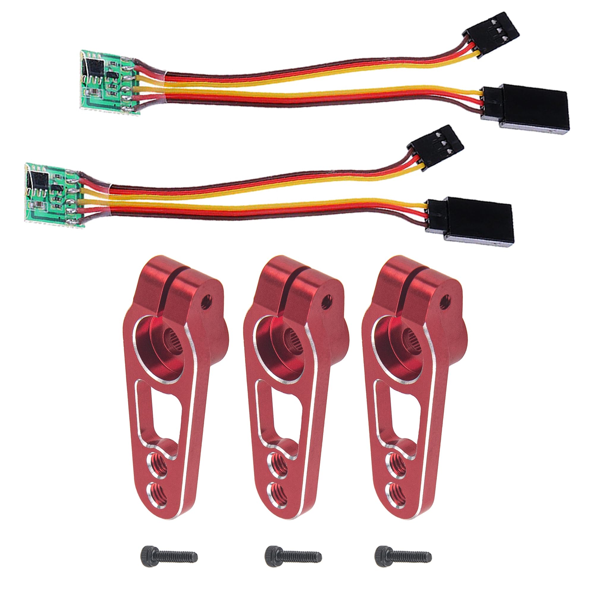 Youmile 2x Inverseur De Signal Servo RC – 3,6-24V 5A – Connecteur JR – Plug-and-Play – Pour Avion Télécommandé – Câble Y 1 Vers 2 Inclus