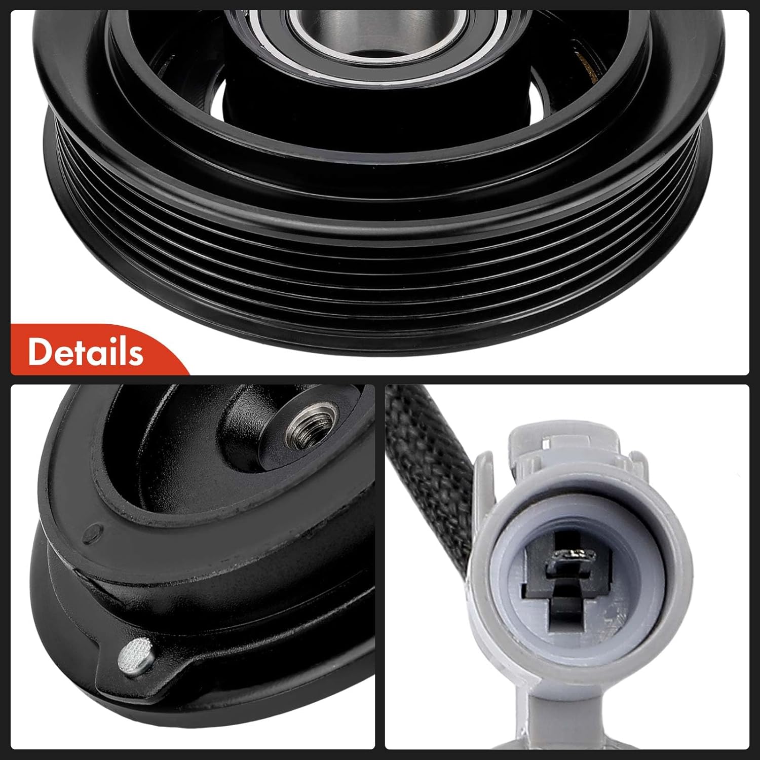 A-Premium Air Conditioner AC Compressor Clutch Kit Compatible with Toyota Camry 1994-2001, Avalon 1995-1999, Solara 1999-2003 & Lexus ES300 1994-1998, 3.0L