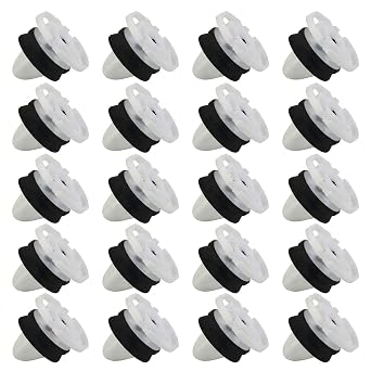 Interior Door Trim Panel Card Retainer Clips, 20pcs for Citroen, Peugeot, Renault, Easy Installation, Corrosion-Resistant Plastic, Compatible with VW T5, Vivaro, 1/3/5 Series