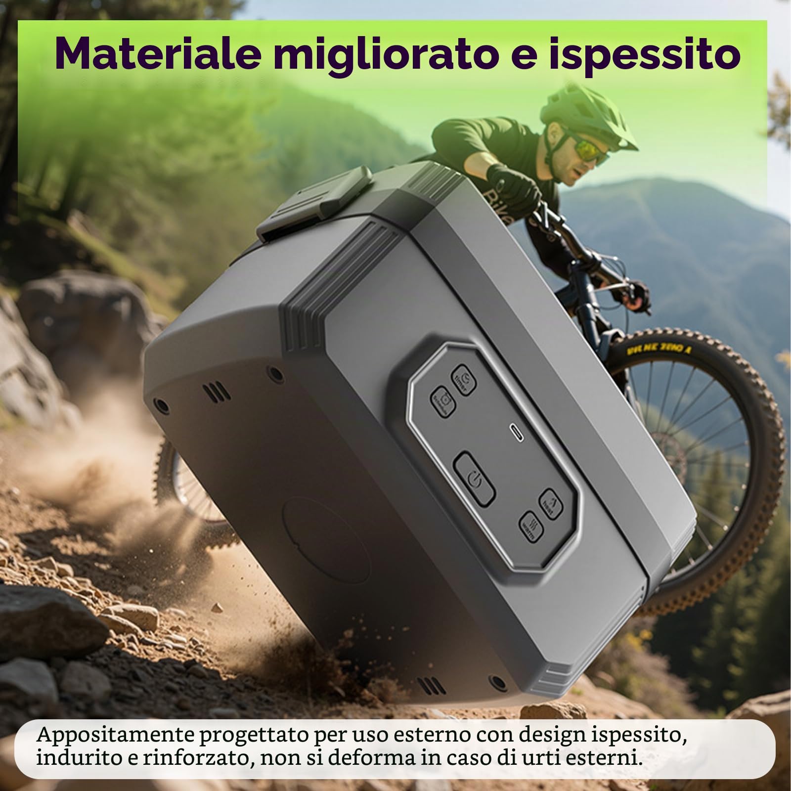 Contenitore per il pranzo elettrico con batteria, portatile, riscaldato, per adulti, ricaricabile, elettrico, autoriscaldante, con controllo del tempo e funzione di mantenimento del calore, per